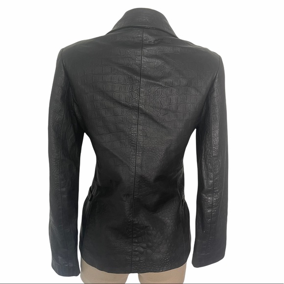 Veste Moto Denim Et Cuir Rudsak Taille M - Style Café Racer, Noire, Occasion Très Bon état
